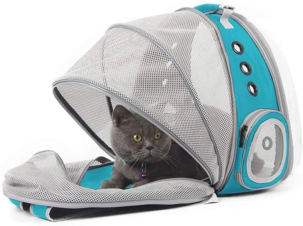 Cat Carrier Backpack, Expandable Pet Backpack for Small Dog, Airline Approved
