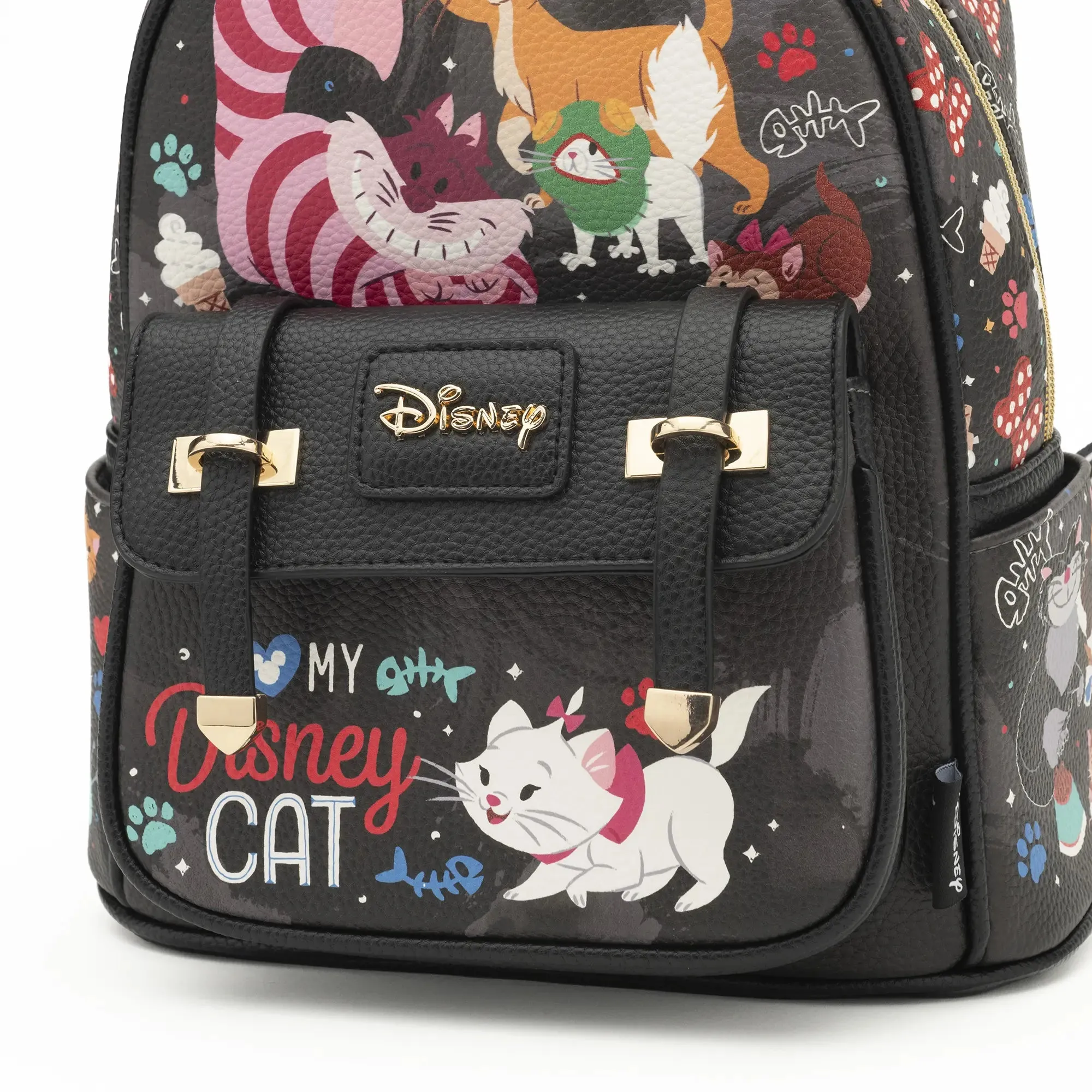 Cats of Disney WondaPop 11" Vegan Leather Fashion Mini Backpack