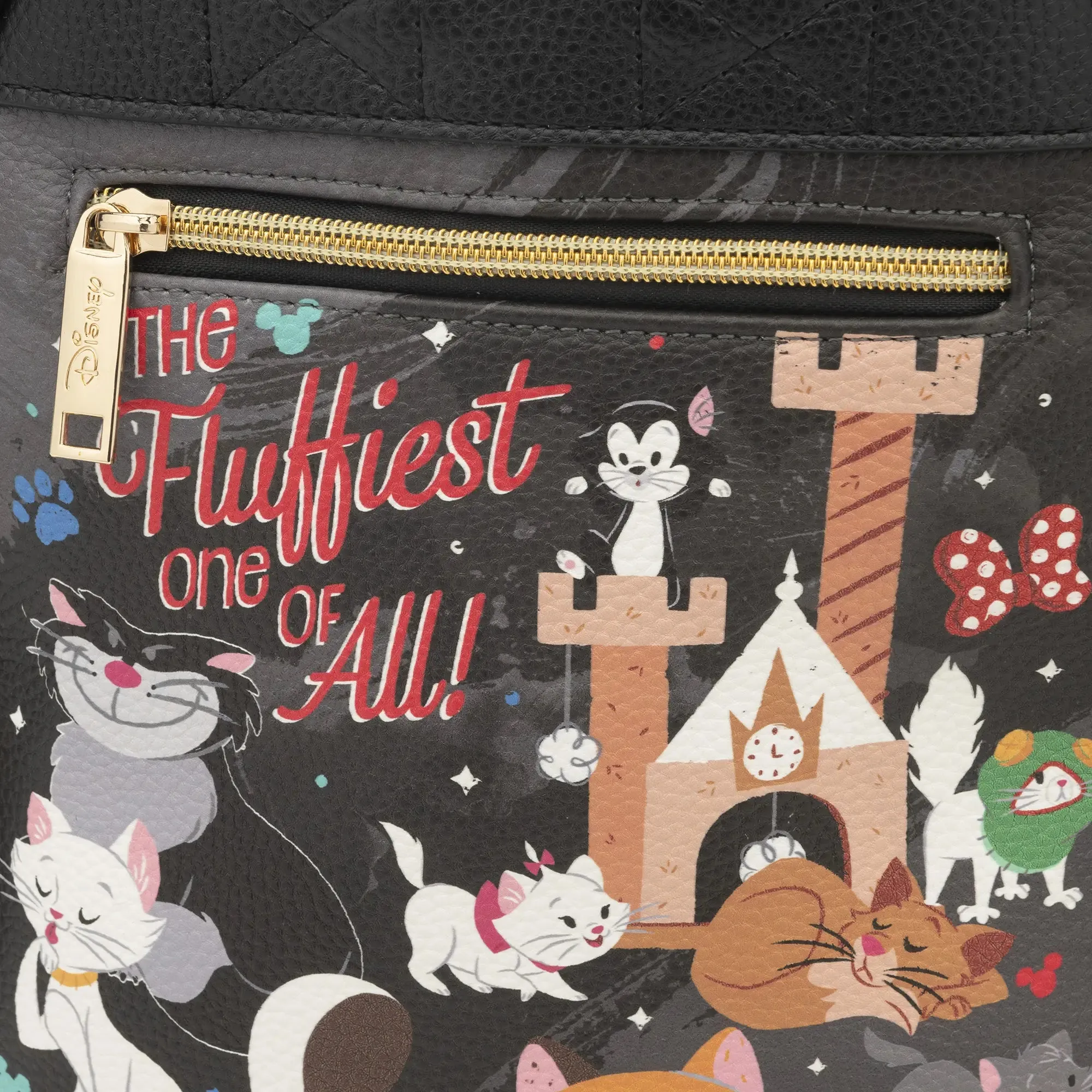 Cats of Disney WondaPop 11" Vegan Leather Fashion Mini Backpack