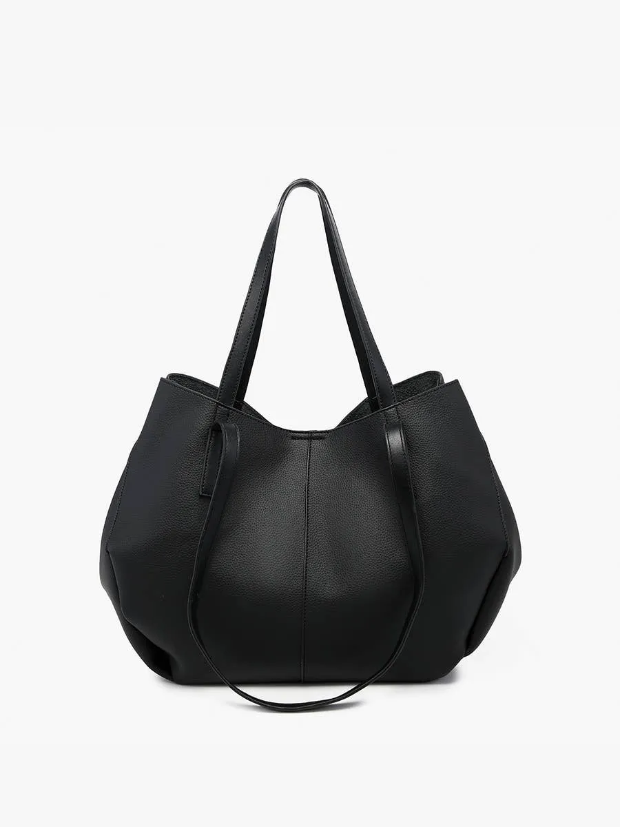 Celeste Dark Olive Distressed Hobo Bag