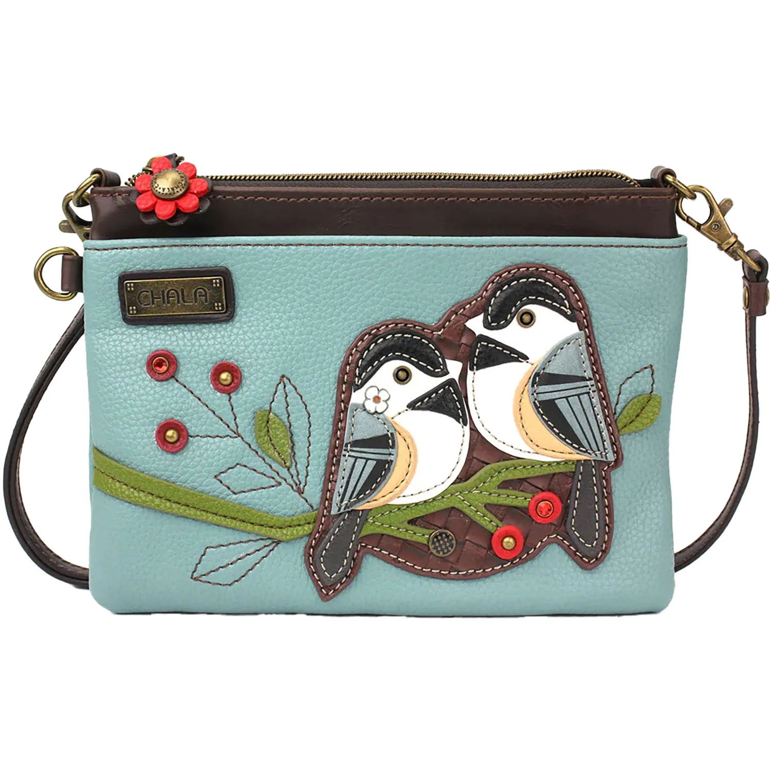 Chala Chickadee Mini Crossbody Blue Synthetic