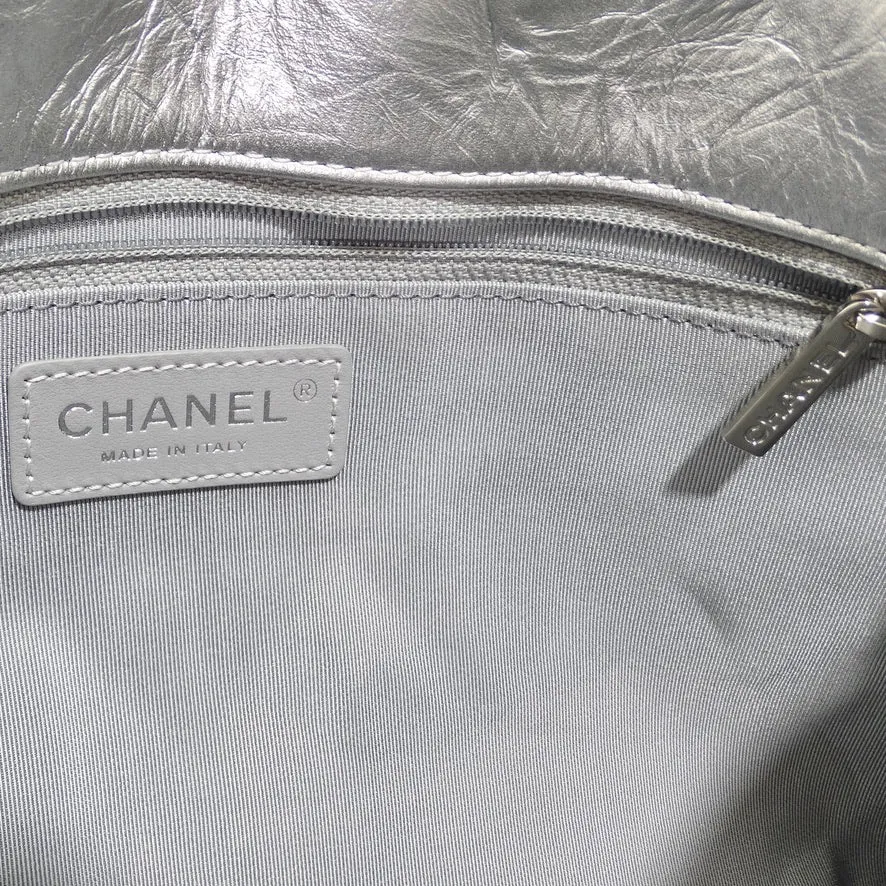 Chanel Big Bang Chain Flap Bag Metallic Crumpled Calfskin