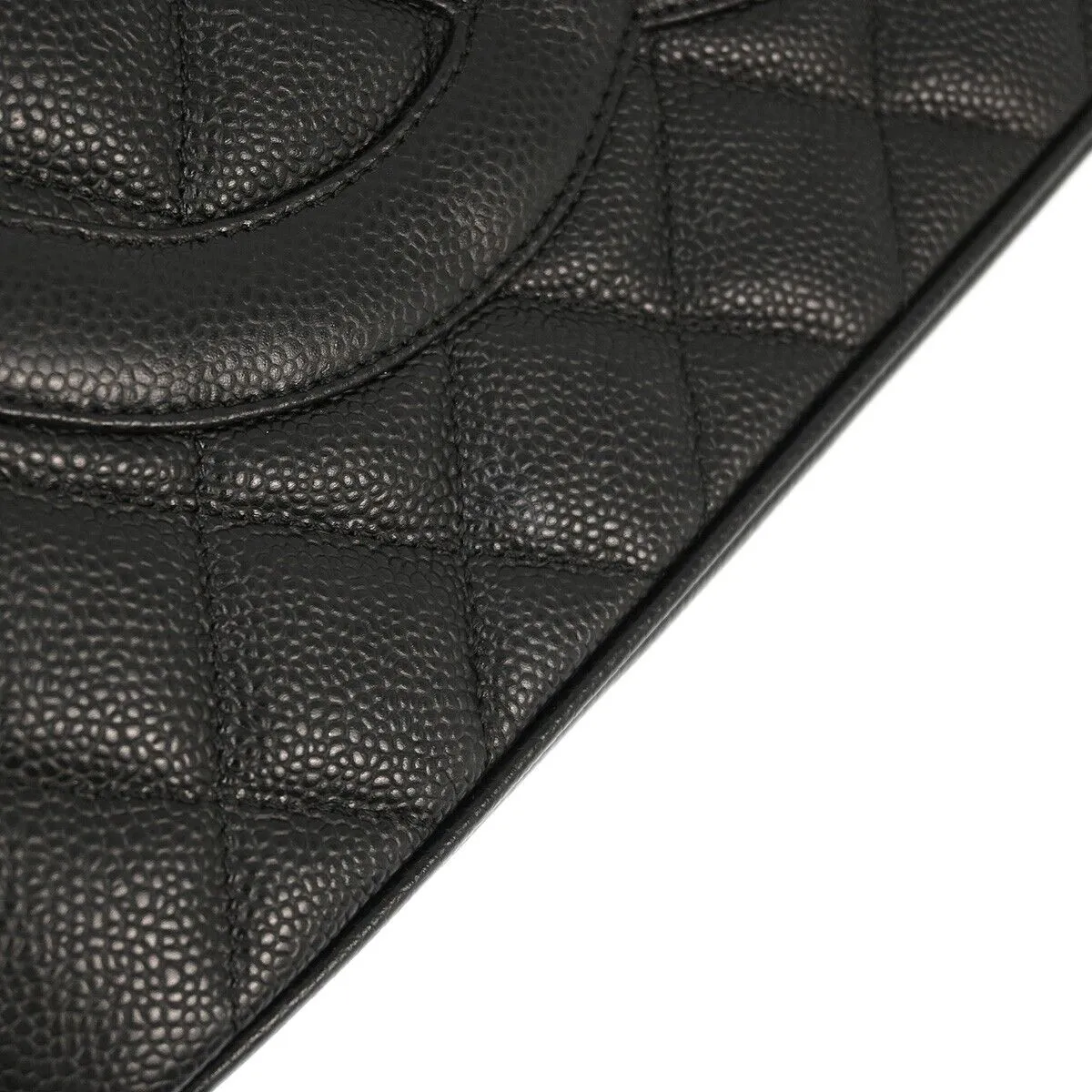 Chanel Black Caviar Medallion Tote