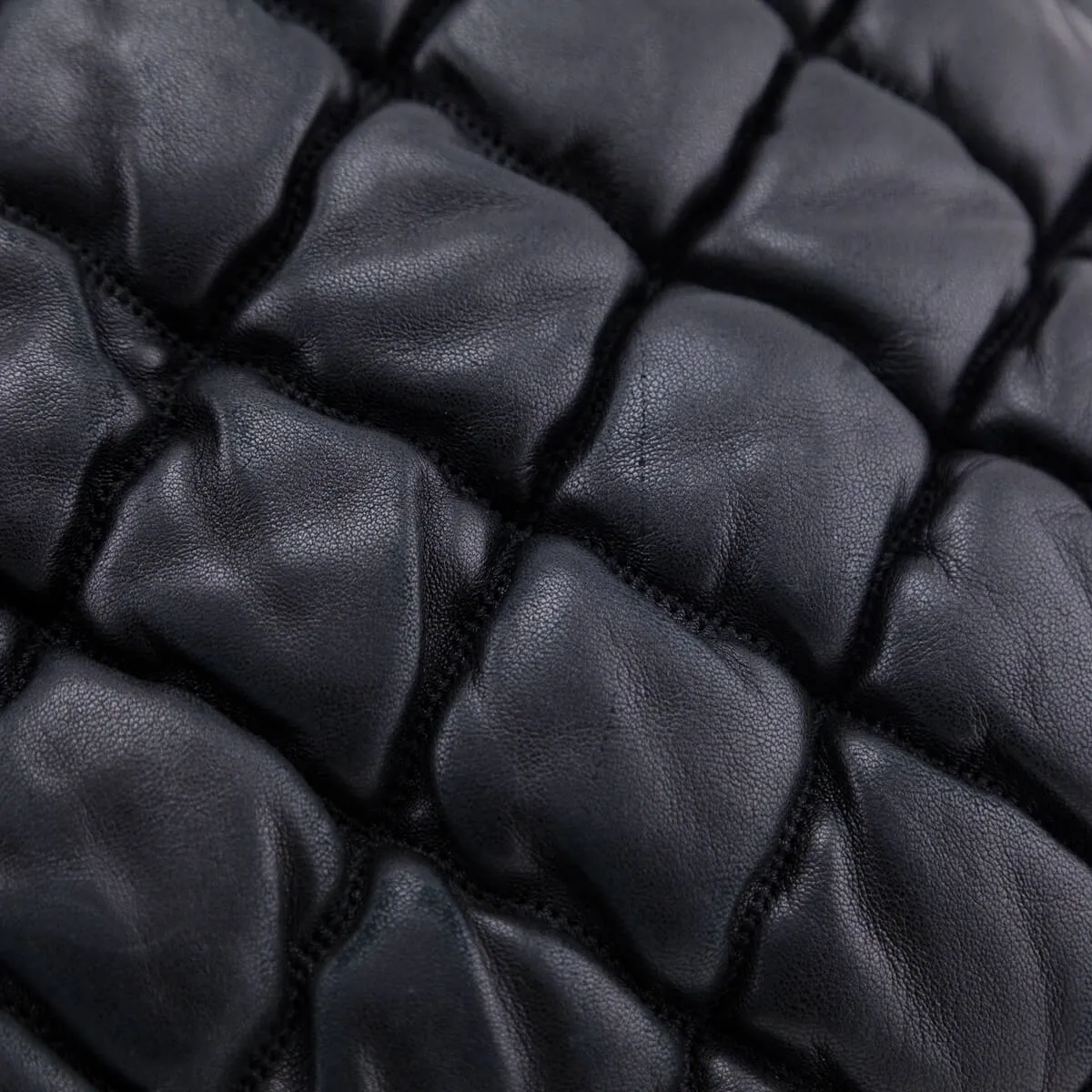 Chanel Black Quilted Lambskin Bubble Large Flap Shoulder Bag