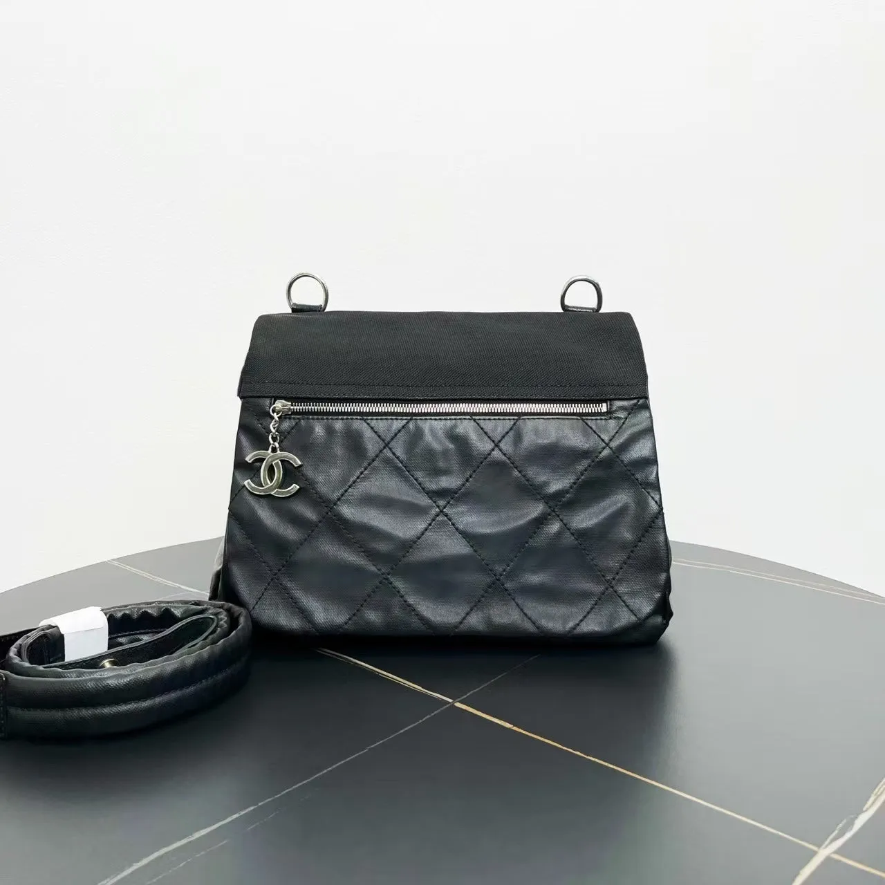 Chanel Black Quilted Leather Shoulder Bag