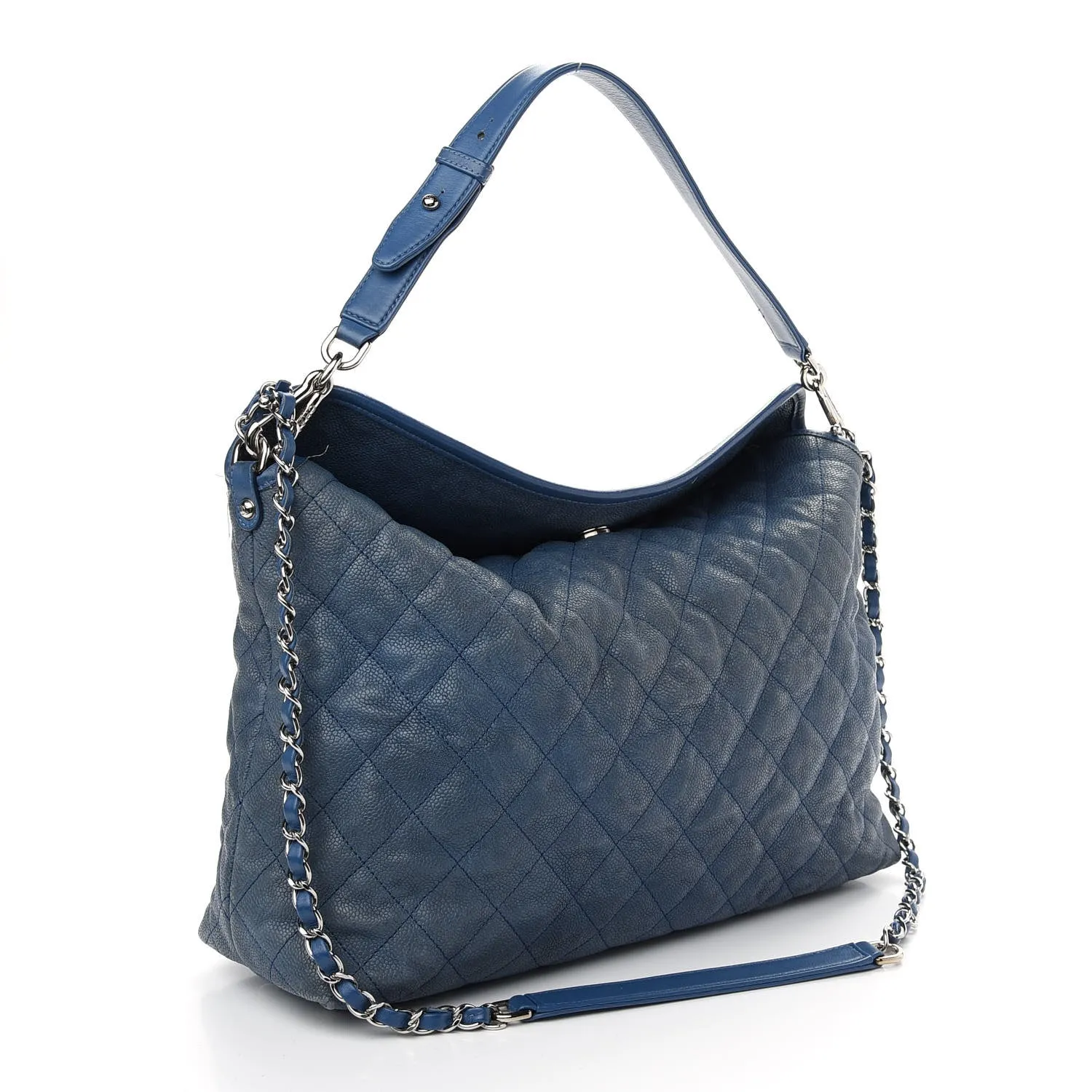 CHANEL CAVIAR QUILTED FRENCH RIVIERA HOBO BAG-HS
