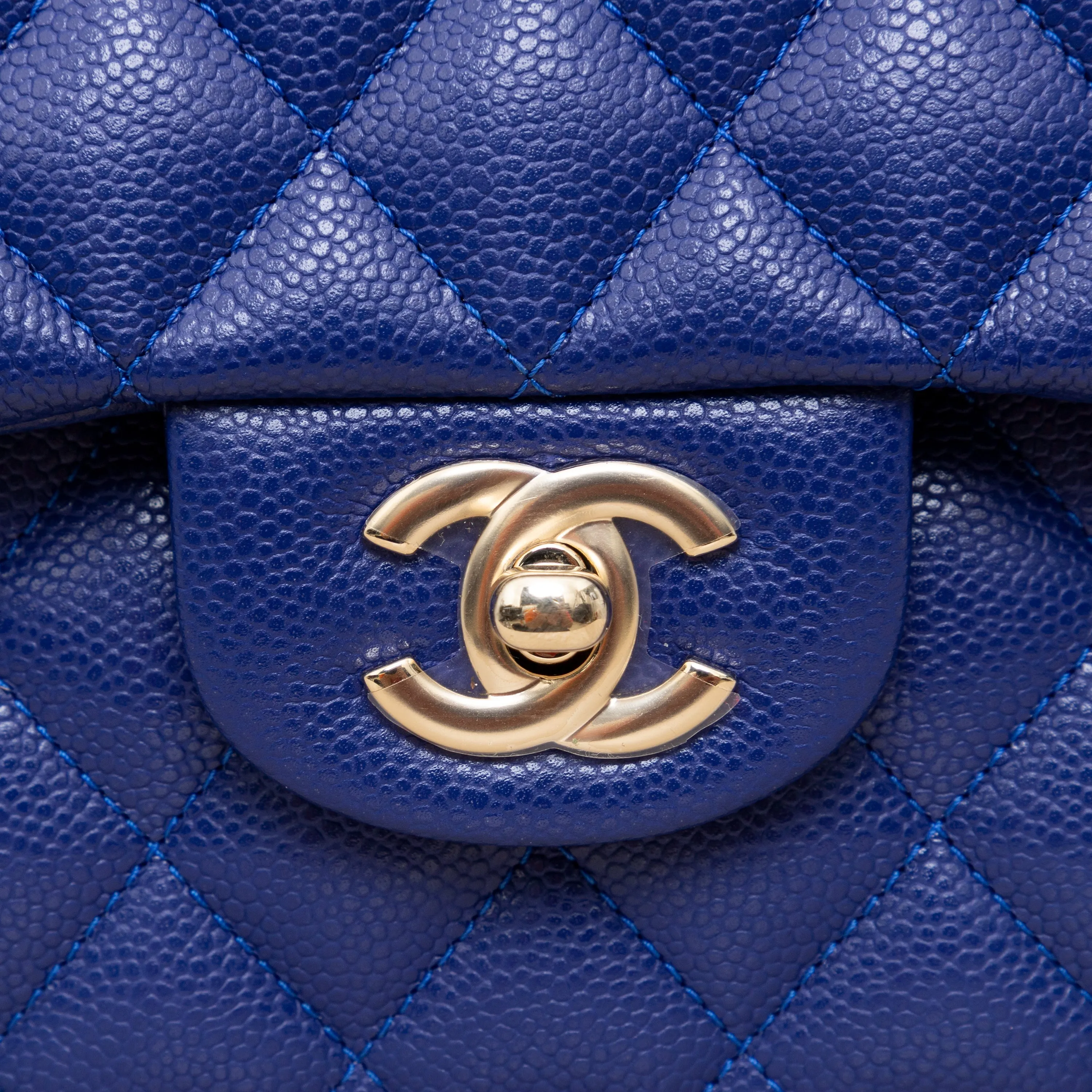 Chanel Caviar Quilted Leather Double Flap Bag - '20s