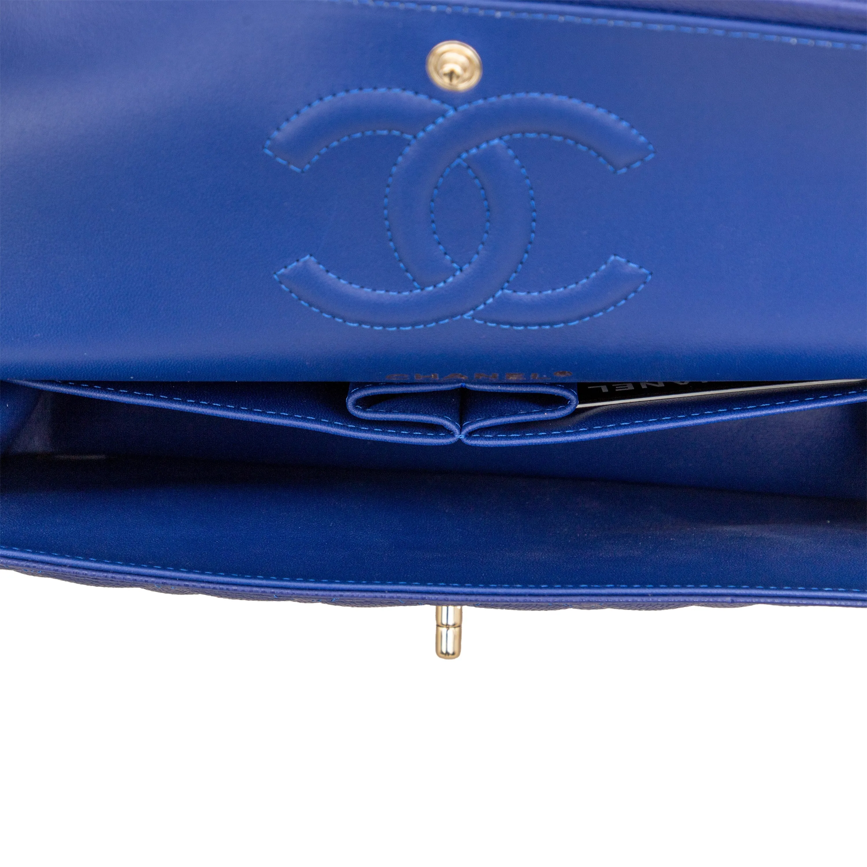 Chanel Caviar Quilted Leather Double Flap Bag - '20s