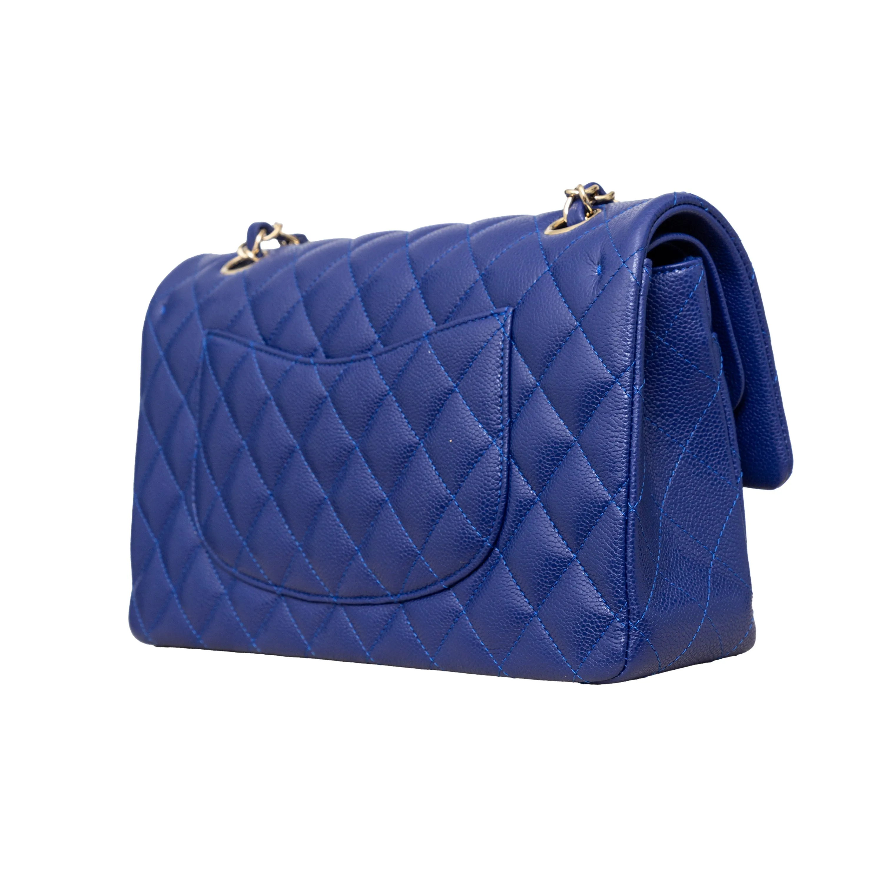 Chanel Caviar Quilted Leather Double Flap Bag - '20s
