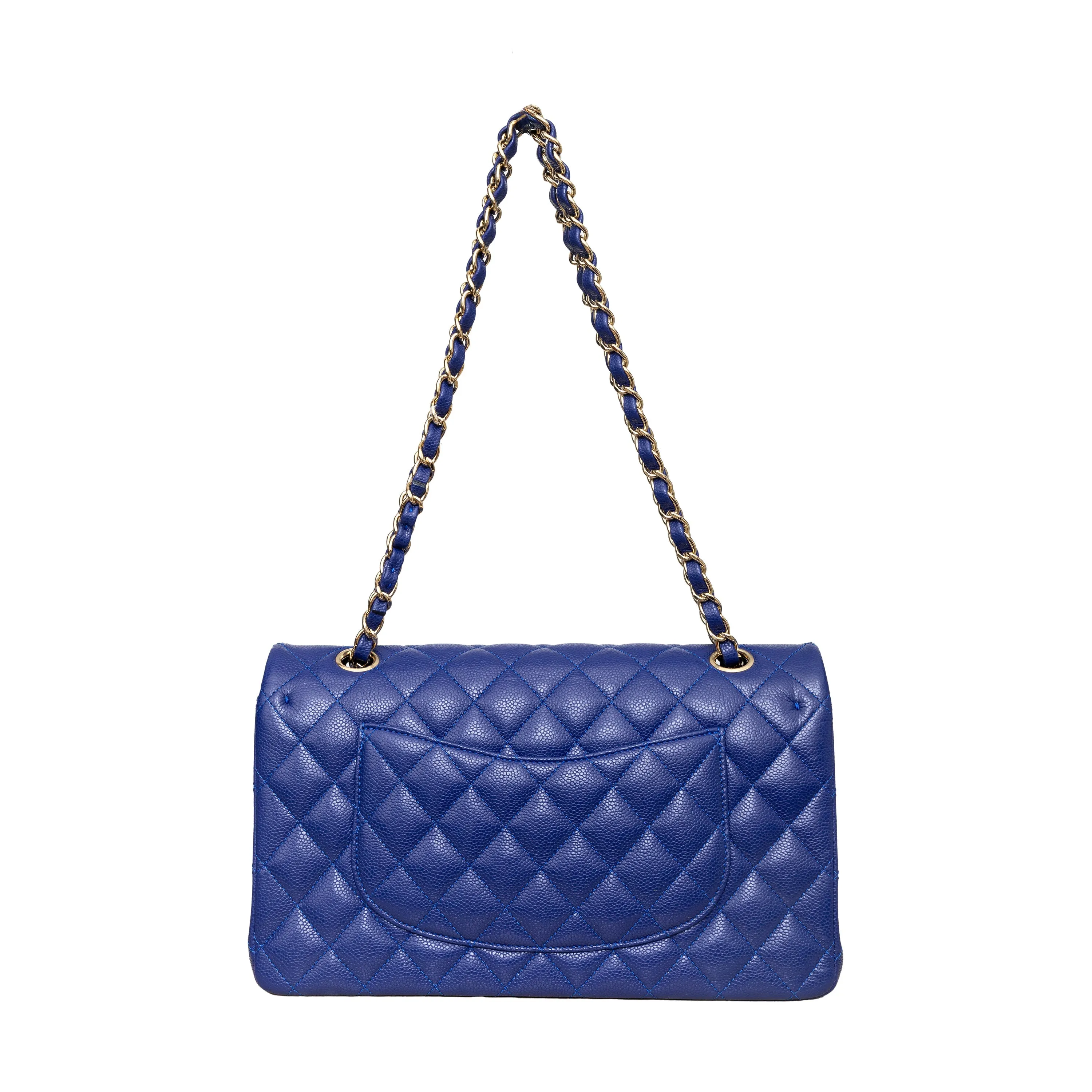 Chanel Caviar Quilted Leather Double Flap Bag - '20s