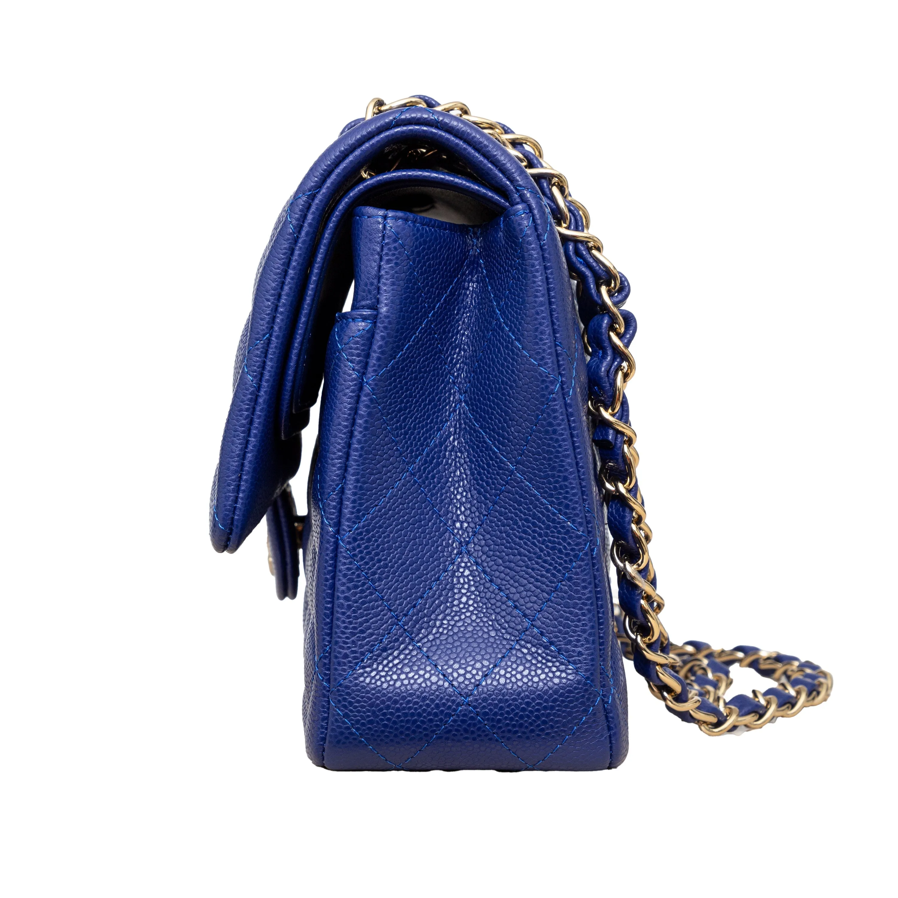 Chanel Caviar Quilted Leather Double Flap Bag - '20s