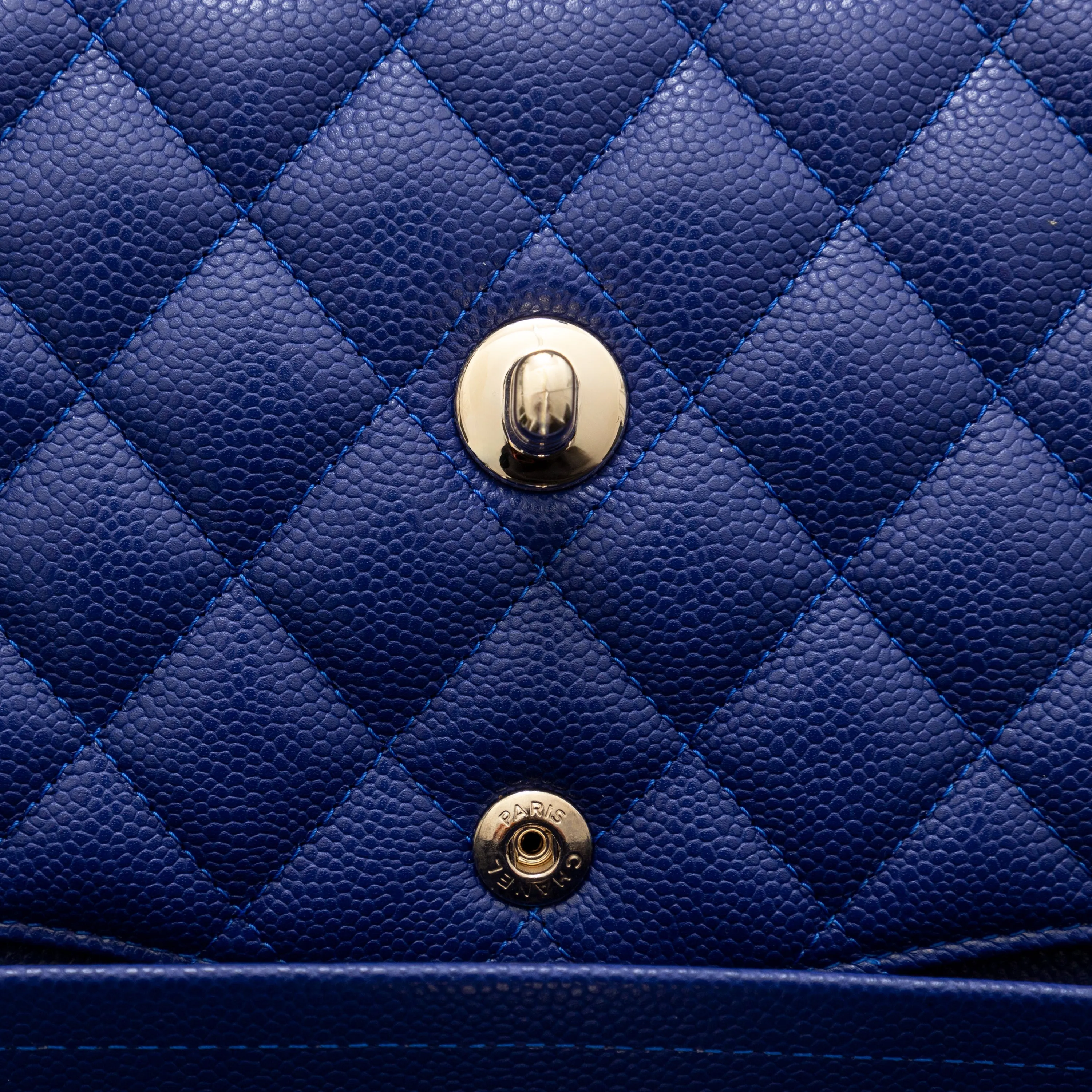 Chanel Caviar Quilted Leather Double Flap Bag - '20s