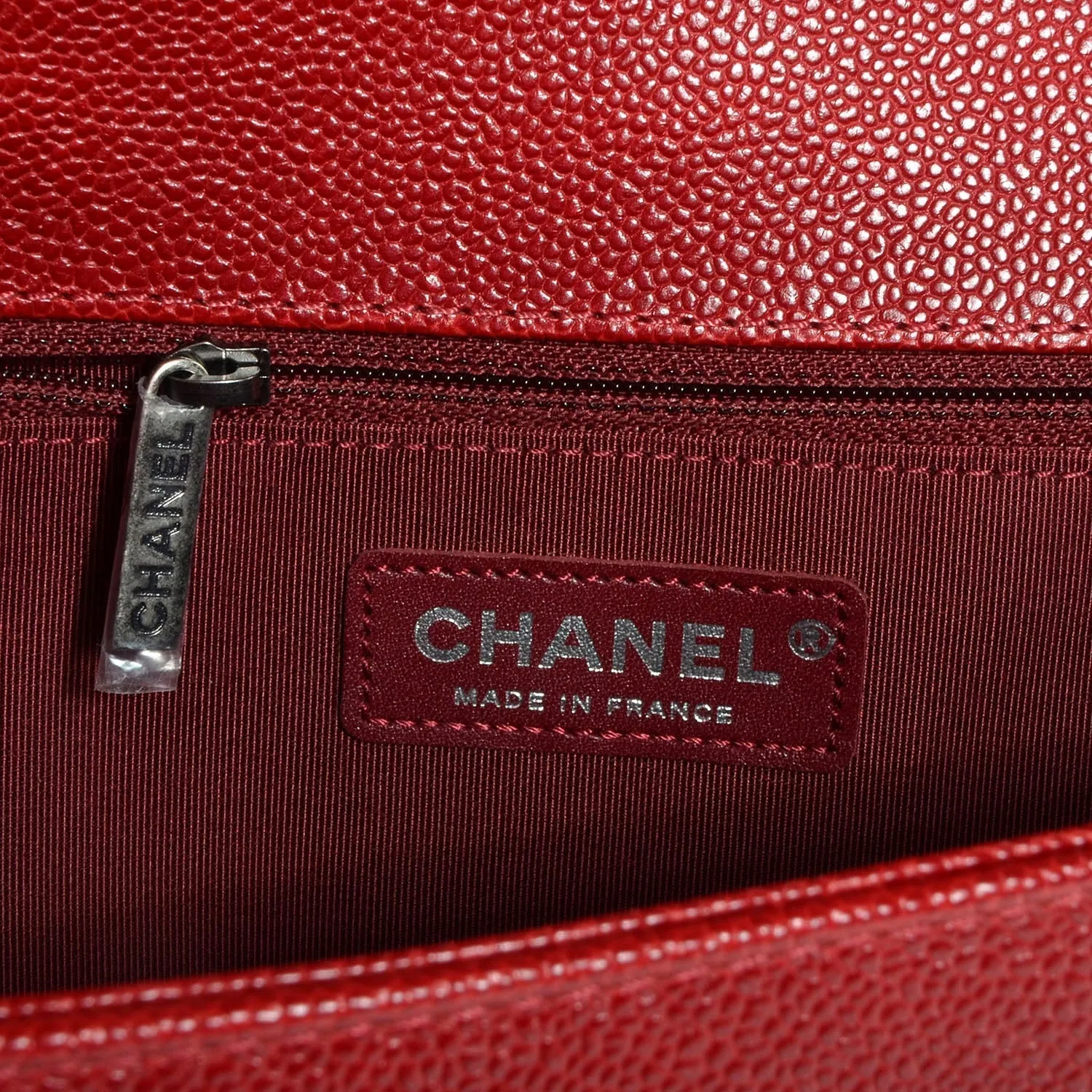 CHANEL CAVIAR QUILTED LEATHER LARGE BOY BAG