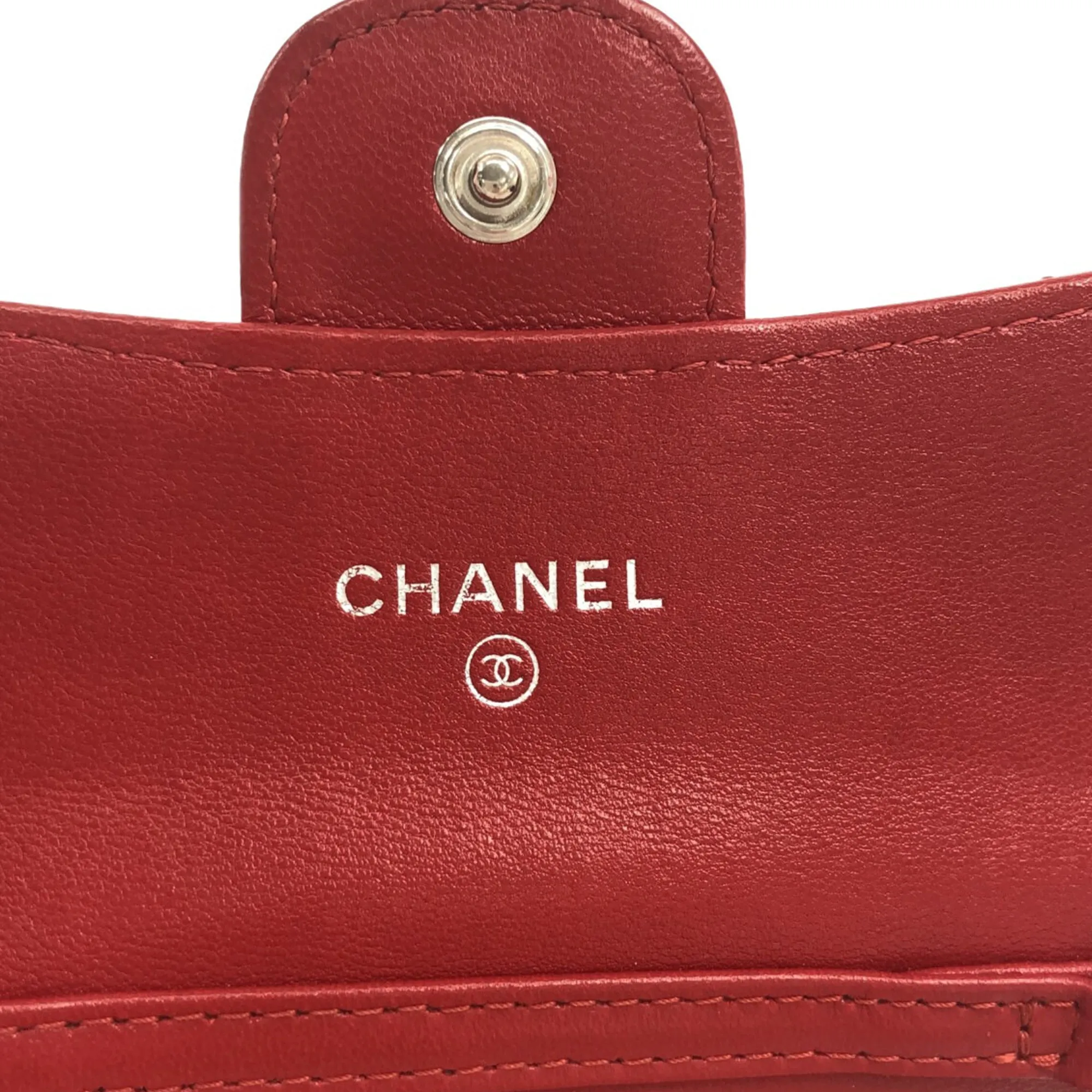 CHANEL Classic Flap Lambskin Card Holder on Chain Crossbody Bag