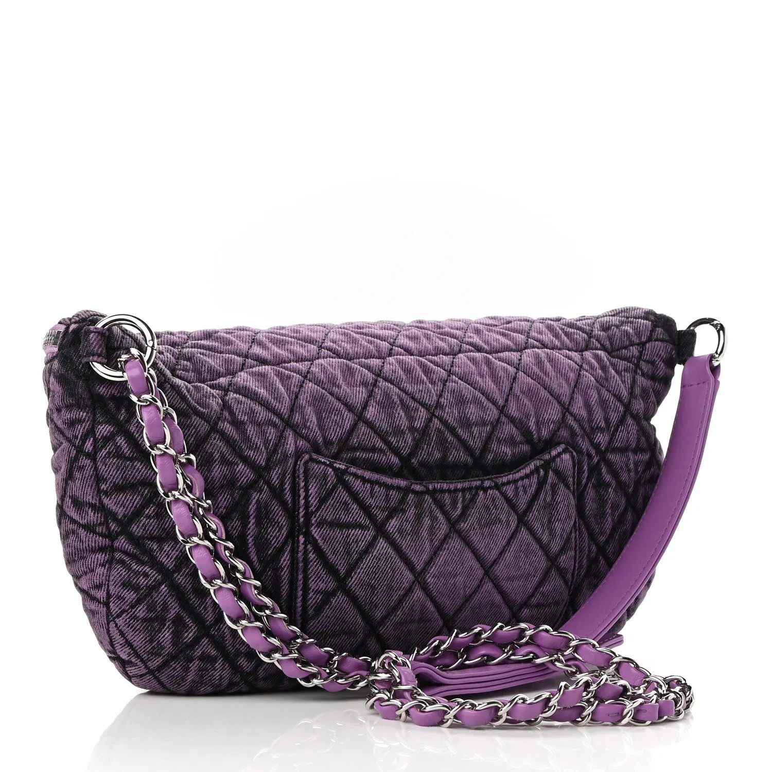 CHANEL DENIM QUILTED DENIMPRESSION WAIST BAG
