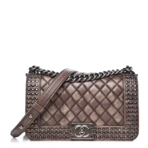 Shoulder Bags with Quilted and Studded Combinations