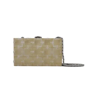 Chanel Ice Cube Clutch Bag Metallic silver Lambskin Silver hardware

Series 14261040 DXBS3166