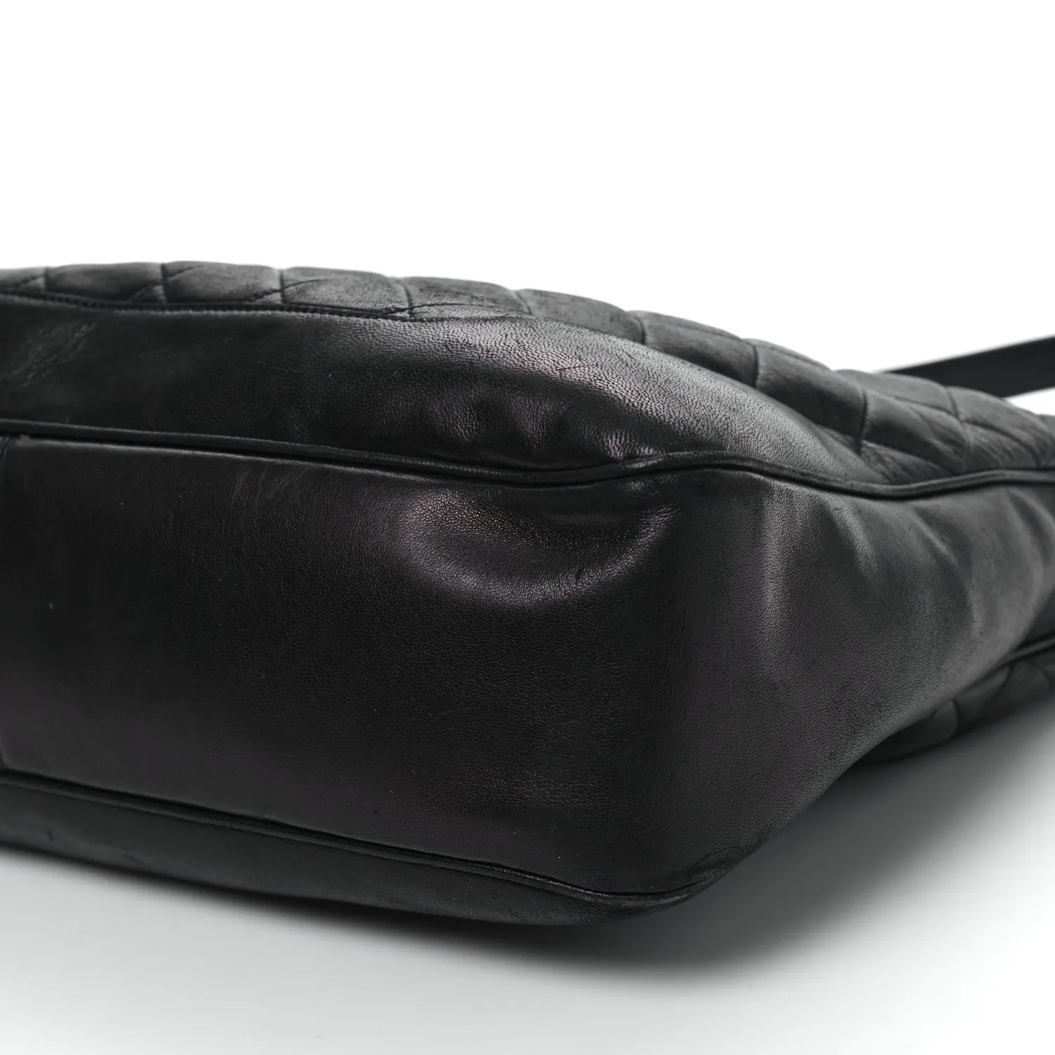 Chanel Lambskin Quilted Cc Shoulder Bag