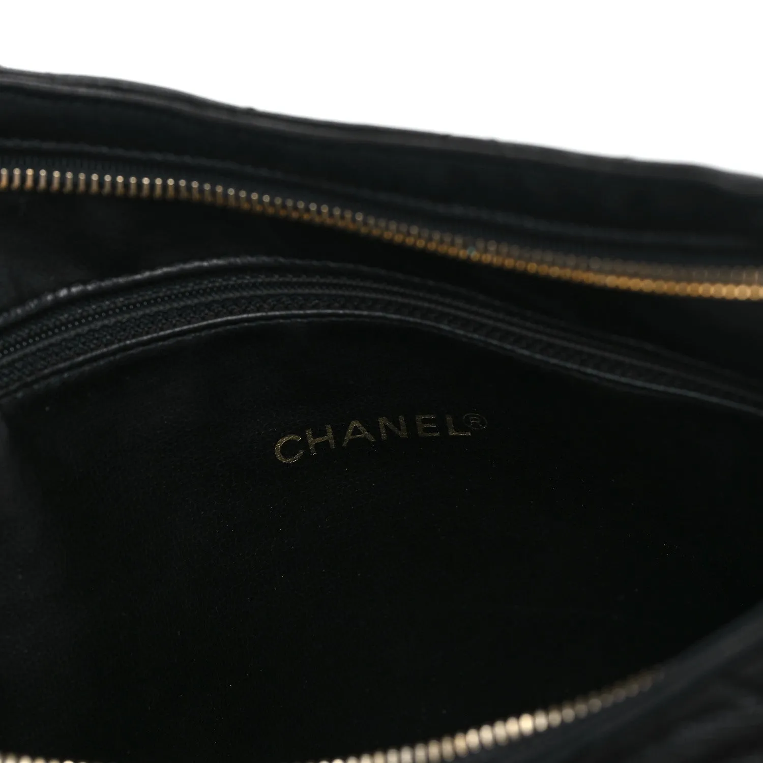 Chanel Lambskin Quilted Cc Shoulder Bag