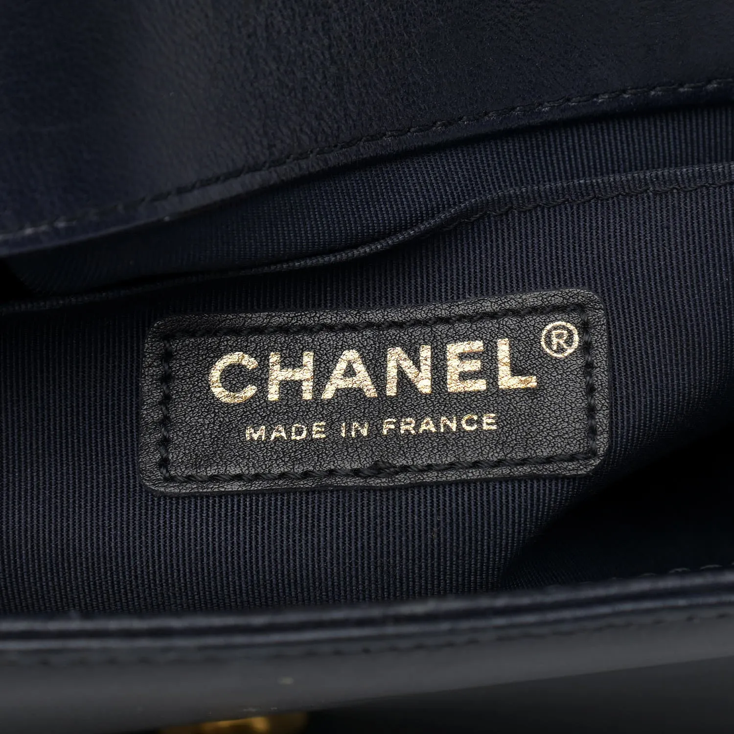 CHANEL LAMBSKIN QUILTED MEDIUM BOY FLAP BAG