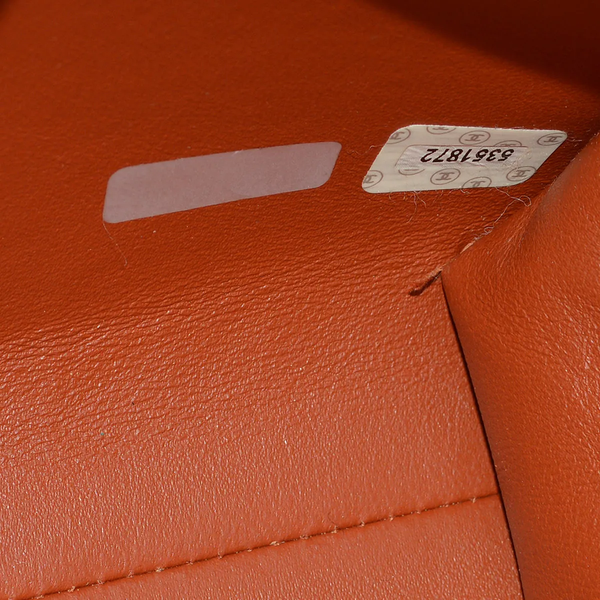 Chanel Orange Lambskin Briefcase Business HandBag