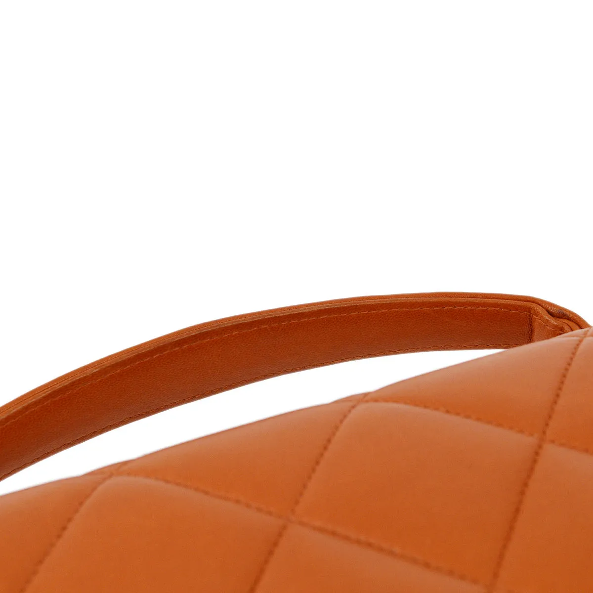 Chanel Orange Lambskin Briefcase Business HandBag