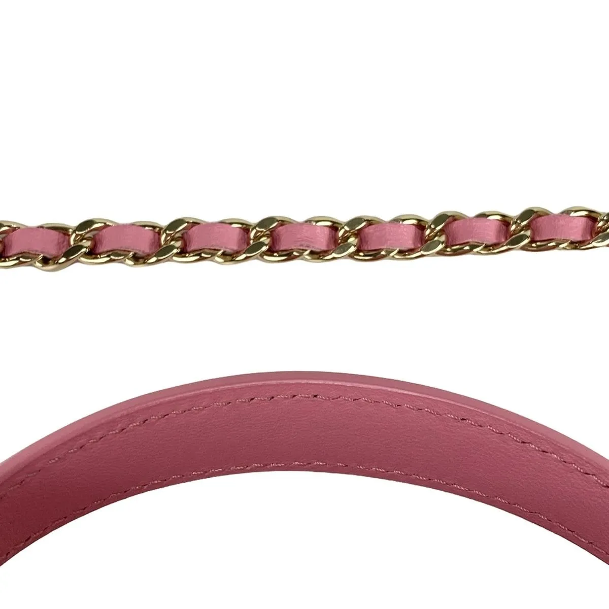 Chanel Pink Vanity Case Top Handle bag