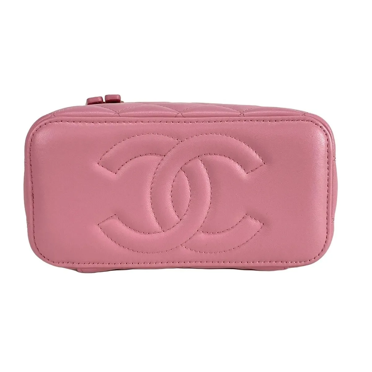 Chanel Pink Vanity Case Top Handle bag