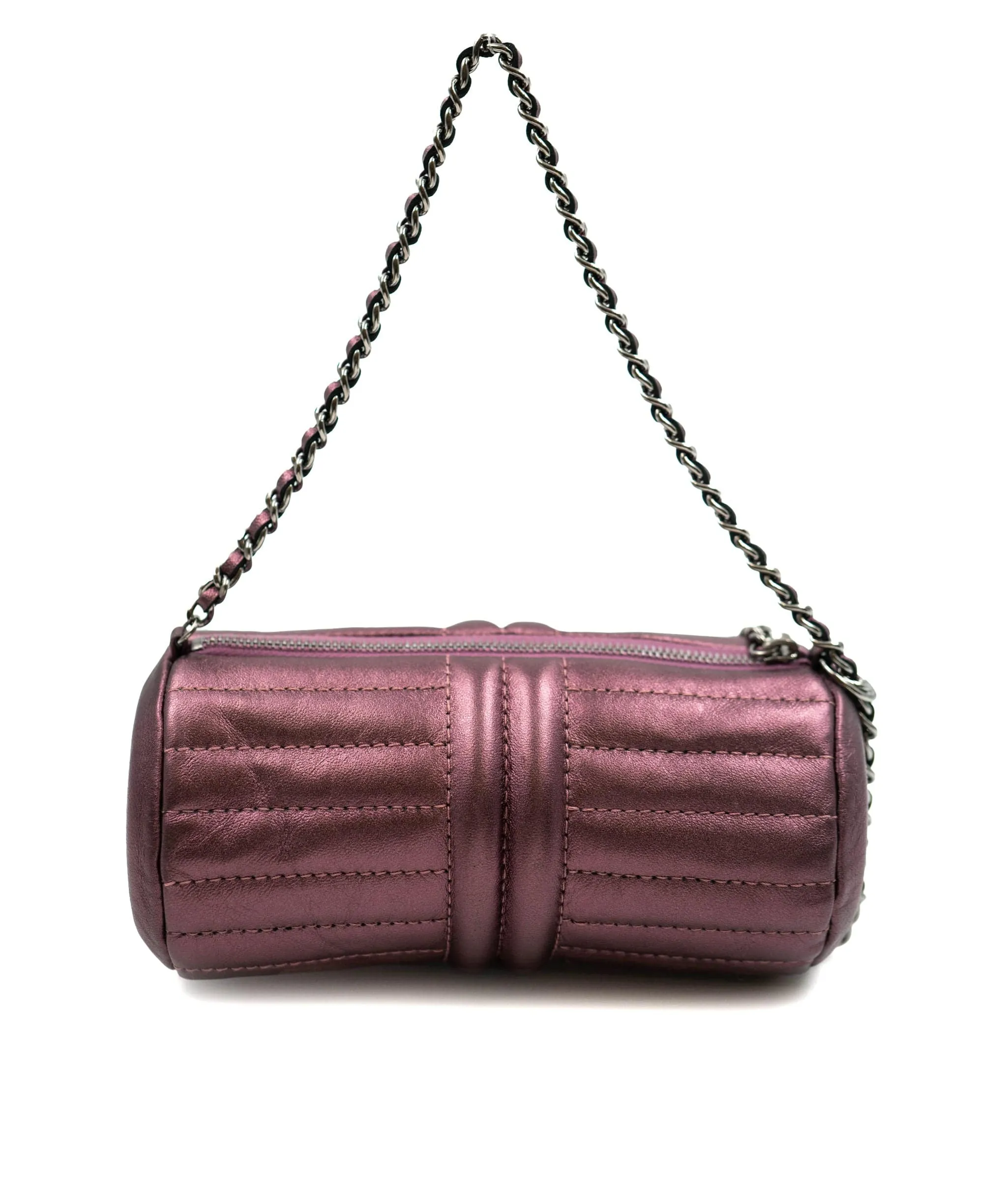 Chanel purple metallic mini Papillion bag AGL2339