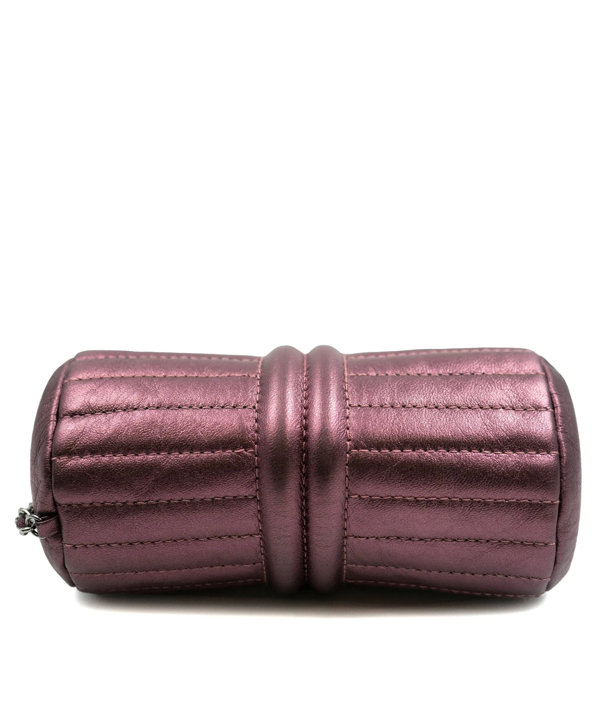 Chanel purple metallic mini Papillion bag AGL2339