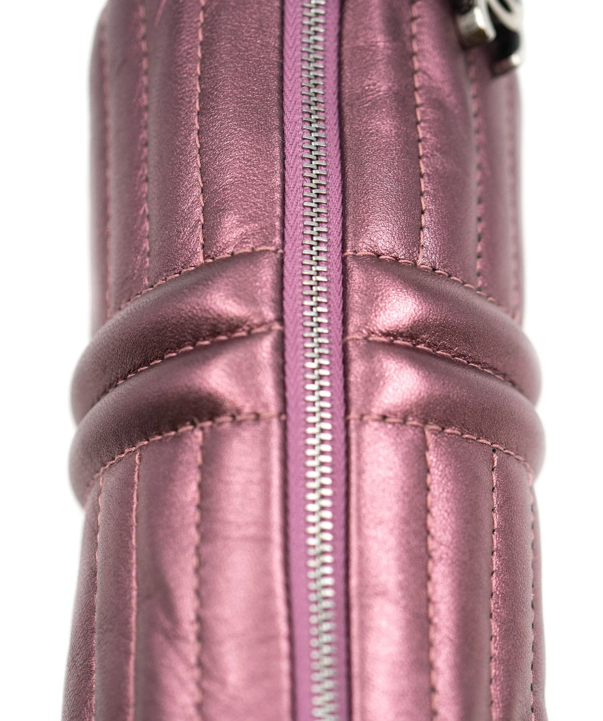 Chanel purple metallic mini Papillion bag AGL2339