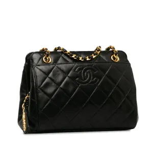 Chanel Quilted CC Lambskin Shoulder Bag