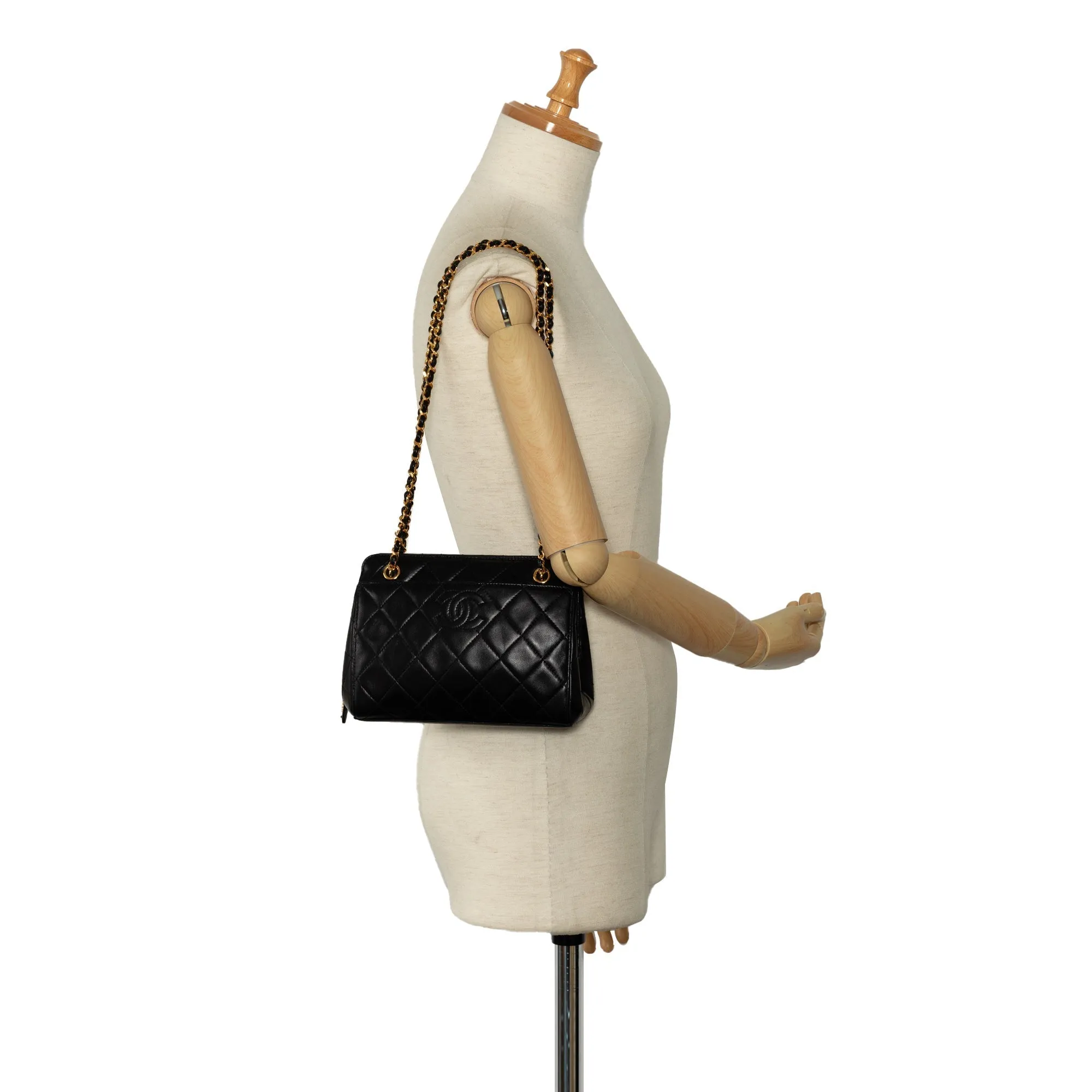 Chanel Quilted CC Lambskin Shoulder Bag