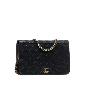 CHANEL Small CC Quilted Full Flap Shoulder Bag