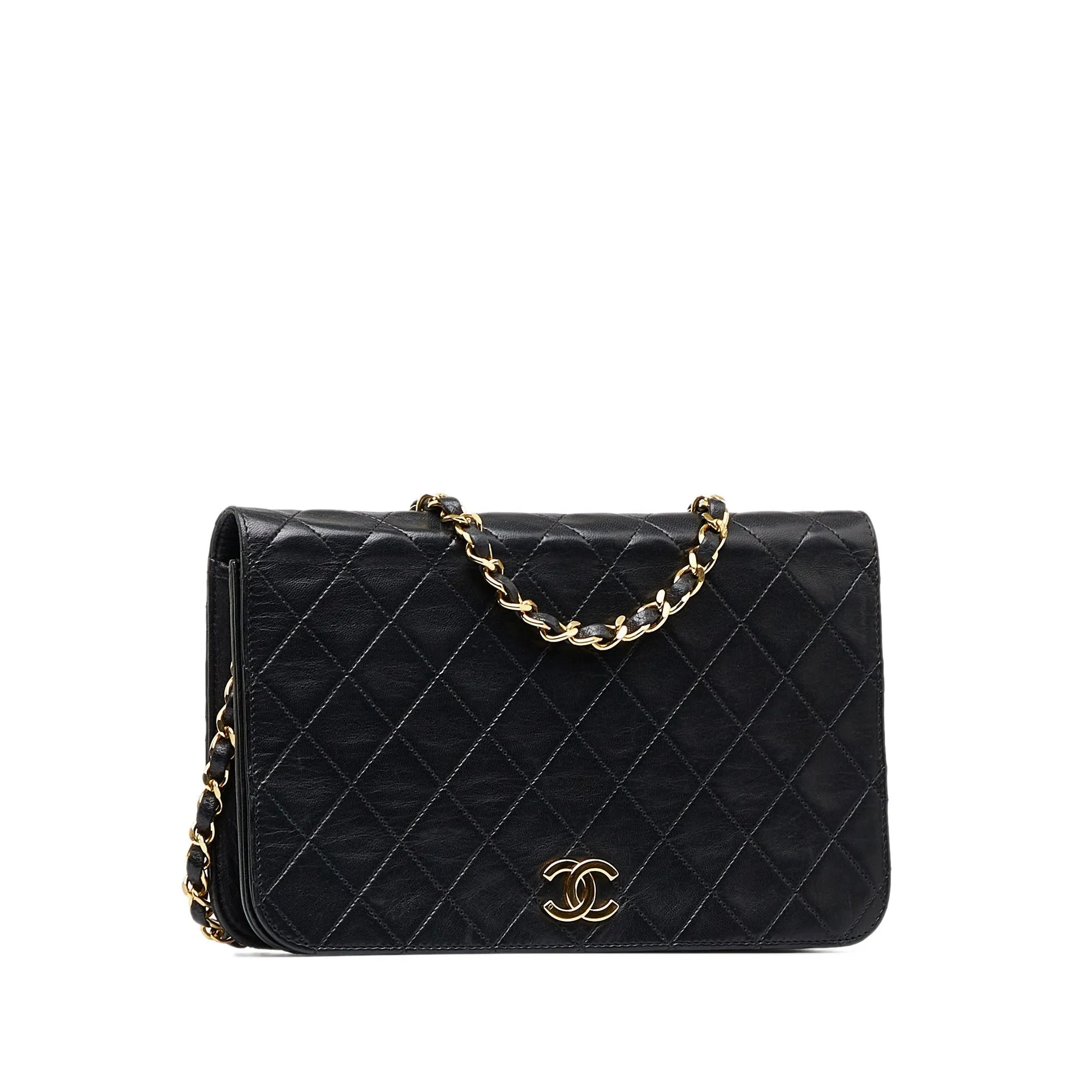 CHANEL Small CC Quilted Full Flap Shoulder Bag