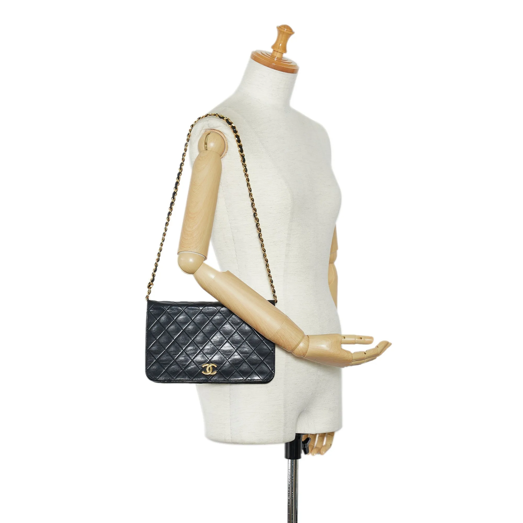 CHANEL Small CC Quilted Full Flap Shoulder Bag