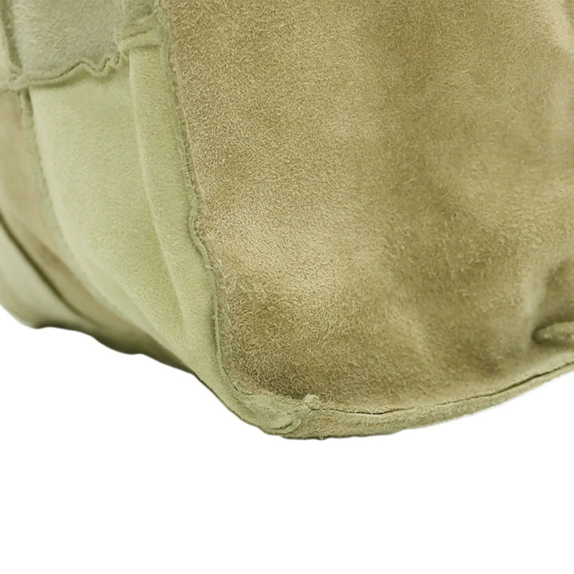 Chanel Suede Patchwork Shoulder Tote Bag Beige 6th Series Ladies