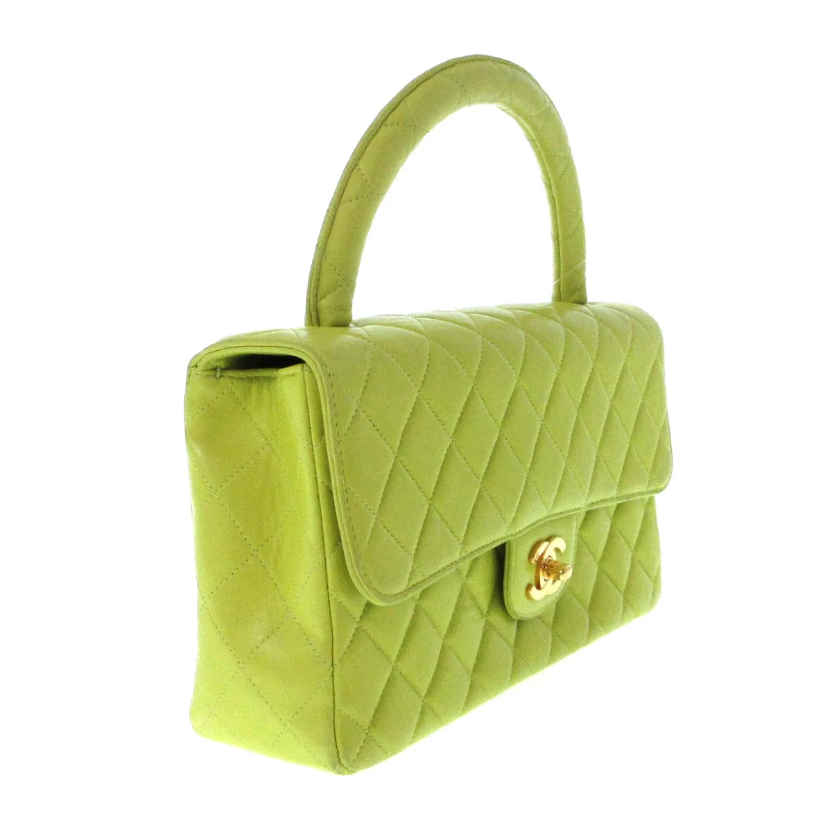 Chanel top handle green Bag