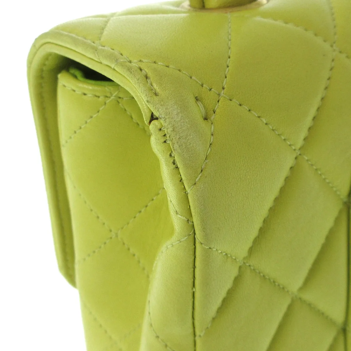 Chanel top handle green Bag