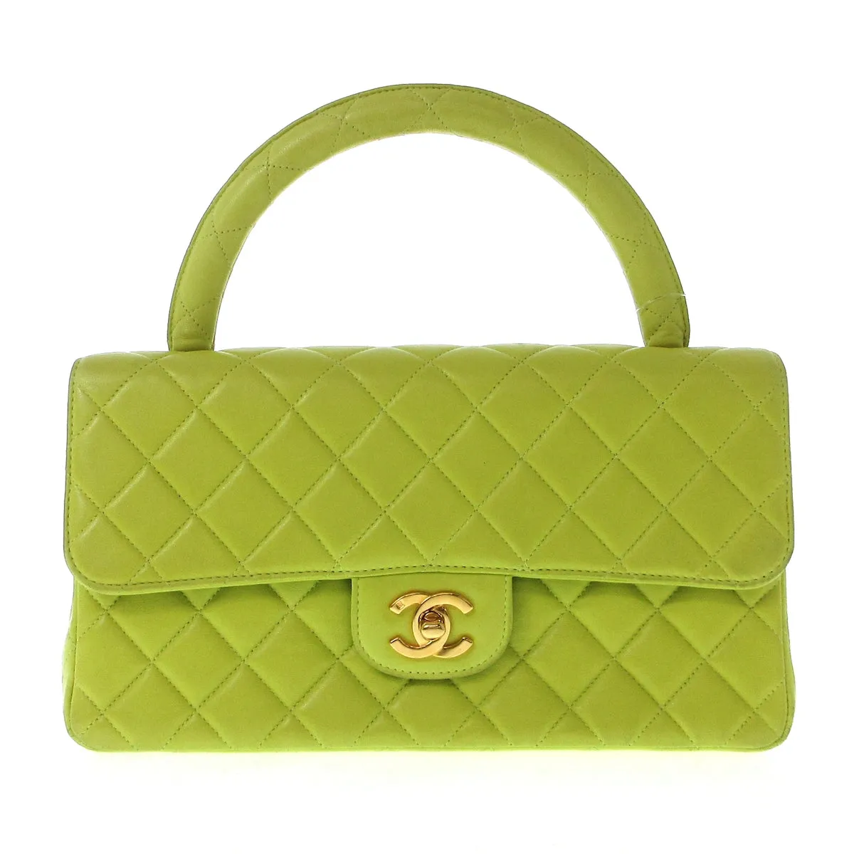 Chanel top handle green Bag