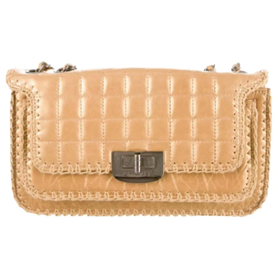 Chanel Vintage Gold Reissue Classic Small Medium Flap Bag