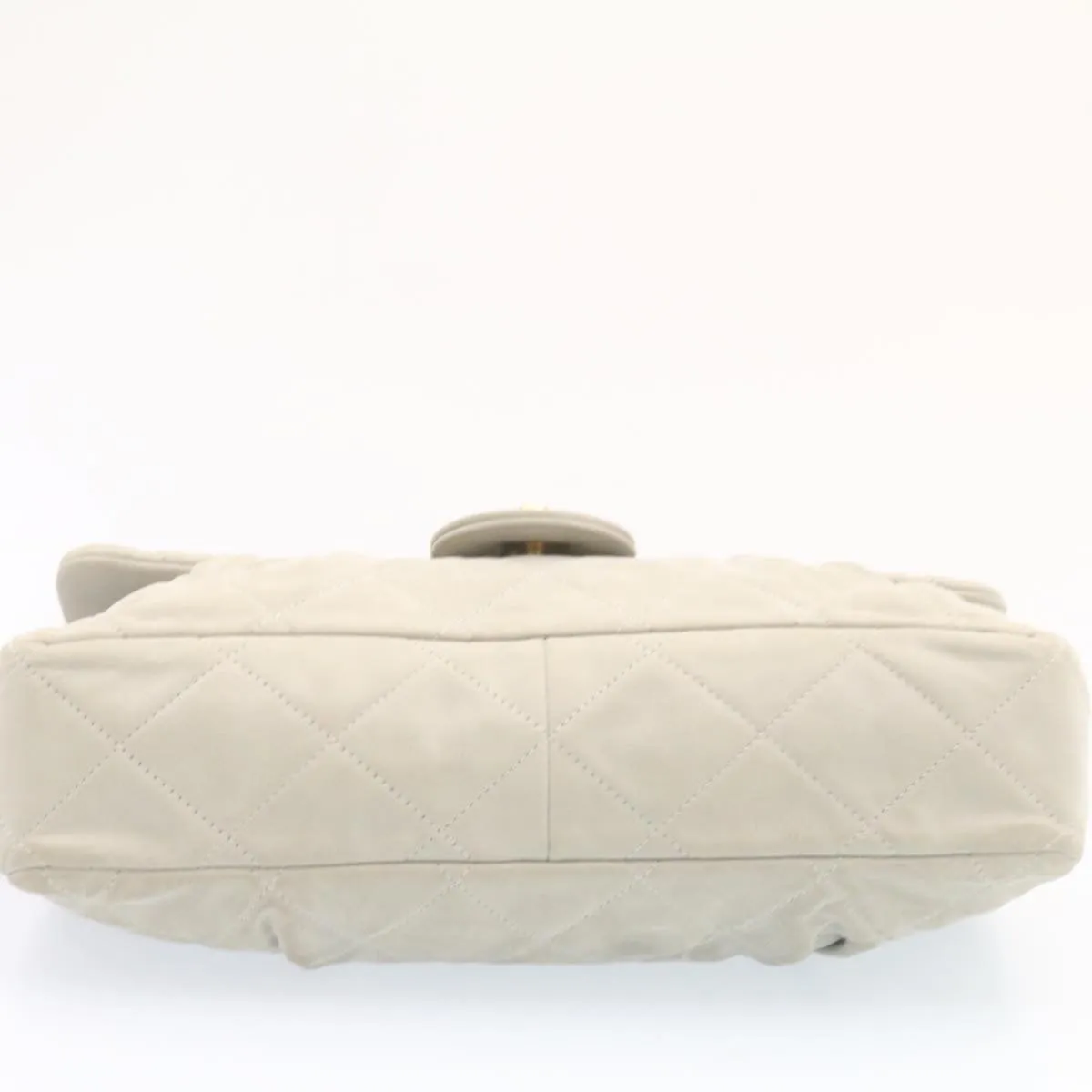 Chanel White Leather Sac  Rabat shoulder bag