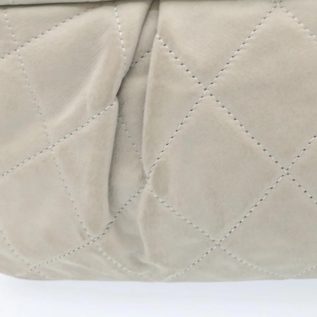 Chanel White Leather Sac  Rabat shoulder bag