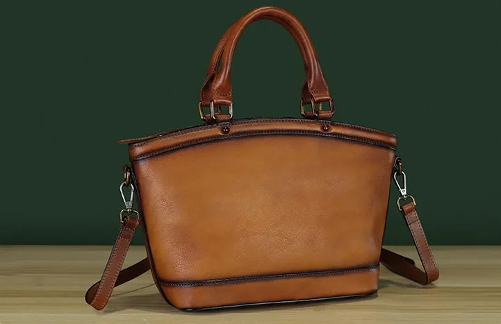 Chic Womens Leather Small Crossbody Bag Purple Leather Handbags