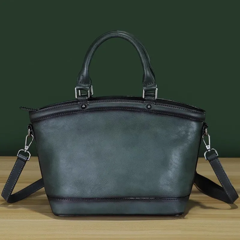 Chic Womens Leather Small Crossbody Bag Purple Leather Handbags