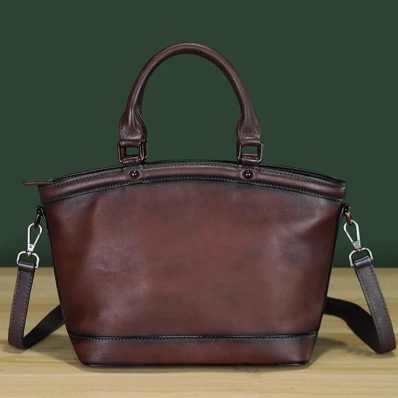 Chic Womens Leather Small Crossbody Bag Purple Leather Handbags
