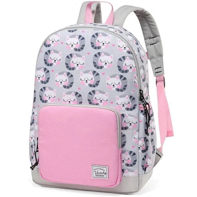 Children Backpack Kids School Bags Kindergarten Preschool Backpack Cartoon Backpack for Girls Boys With Chest Strap