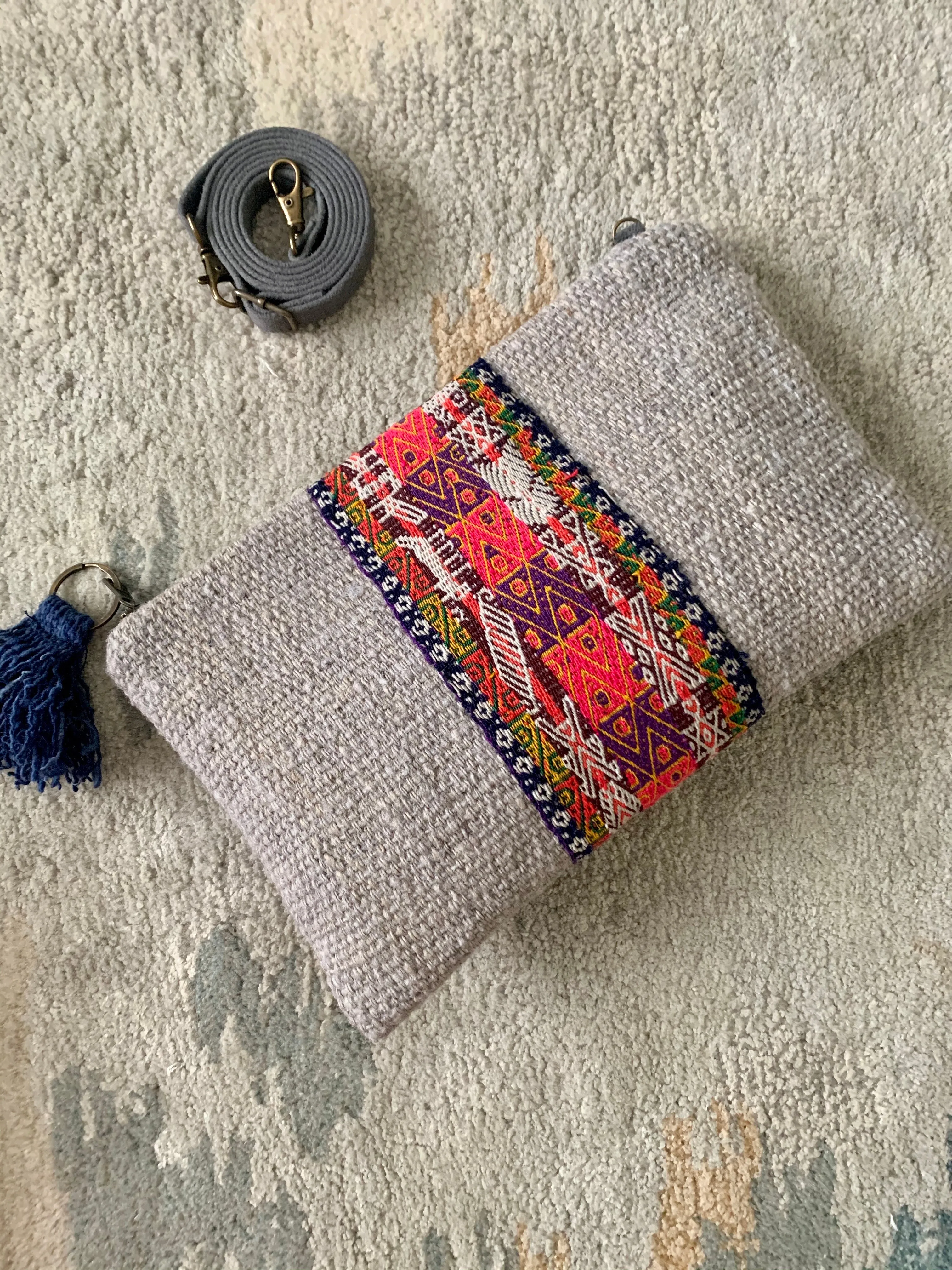 Cinturon Convertible Bag in Silver Grey (MORE TEXTILES)