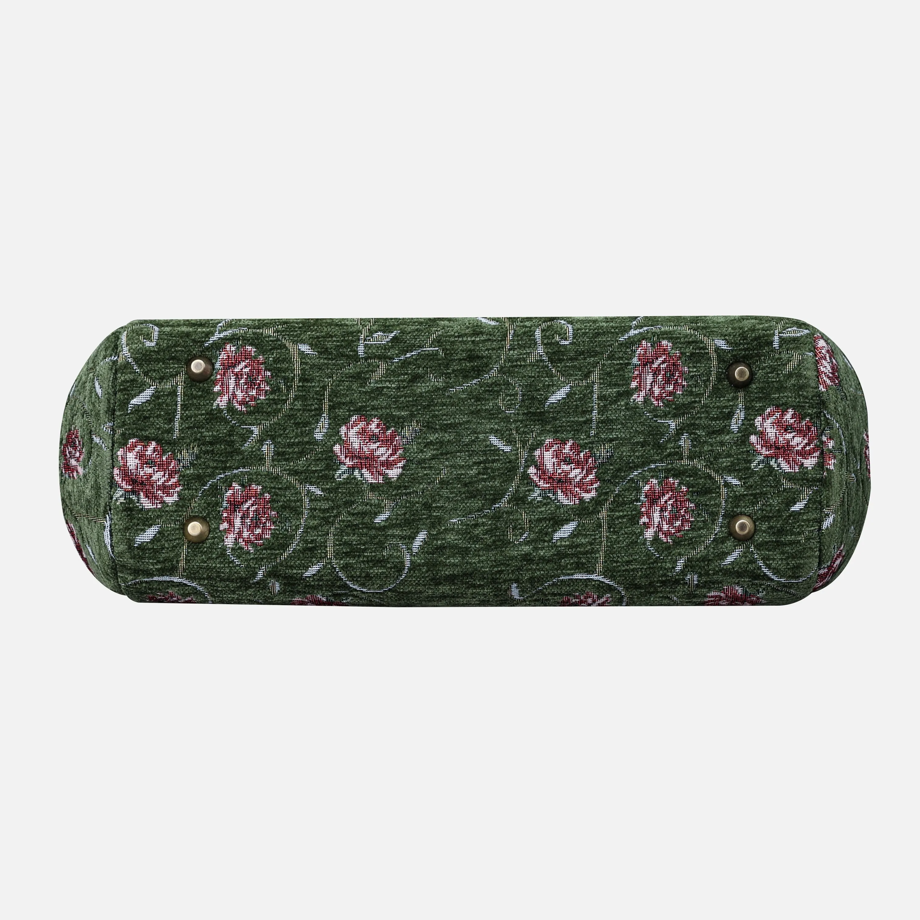 Climbing Rose Arugula Green Top Handle Purse