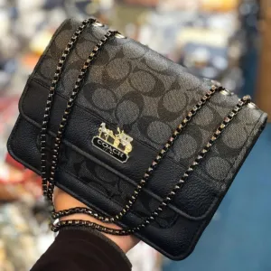 COACH CROSS BODY BAG - BLACK